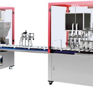 Automatic four-head liquid &cream cycle filling line