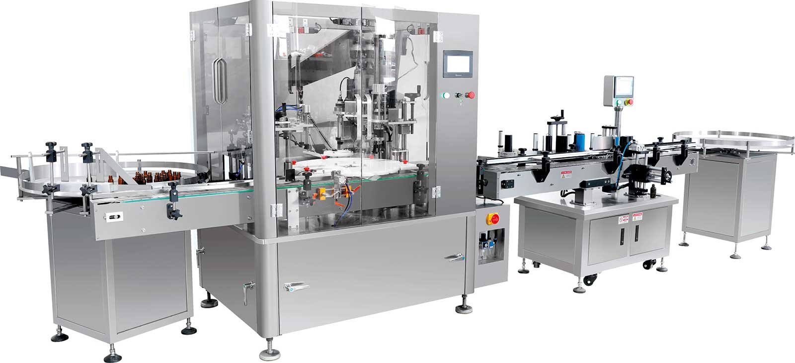 Automatic dropperbottle rotary filling line