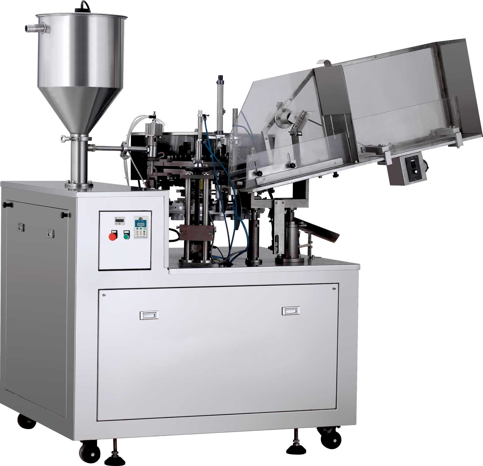 Aluminum tube filling andsealing machine