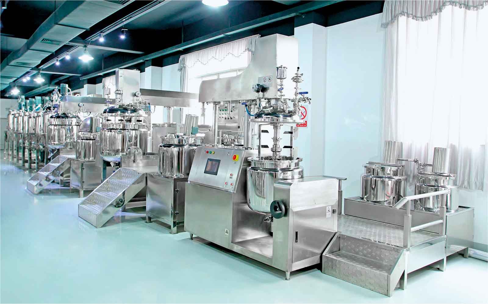 Customized hydraulic liftingvacuum emulsifying mixer