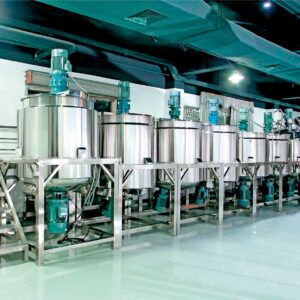 Customized fixed type vacuum emulsifying mixer